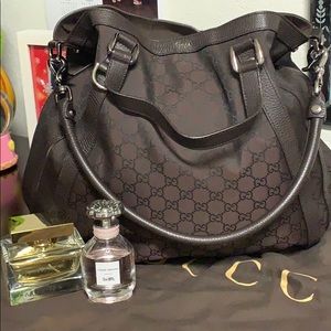 🎊 Gucci Denim Purse in Chocolate Brown.